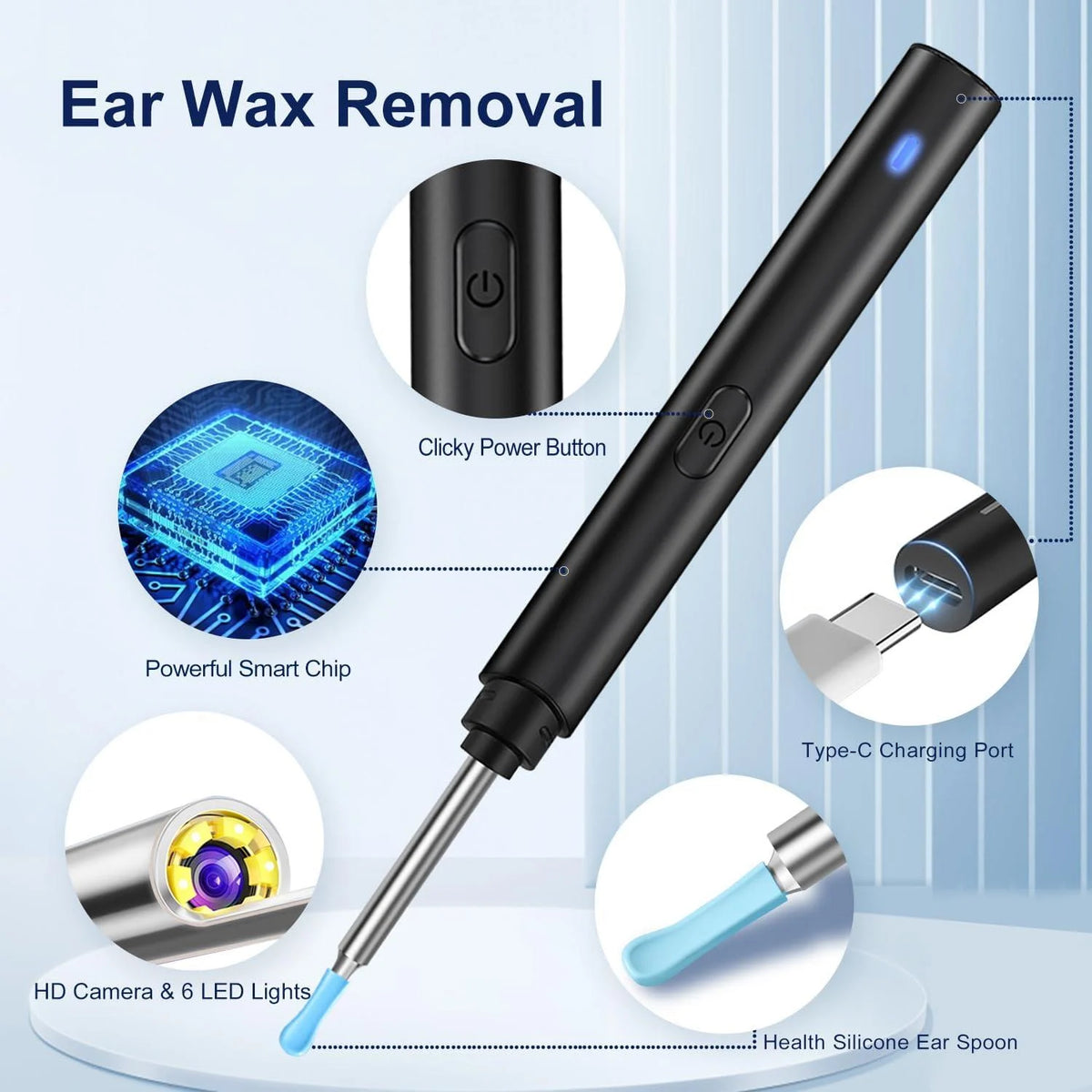 Techverse's Earwax Removal Kit With Camera