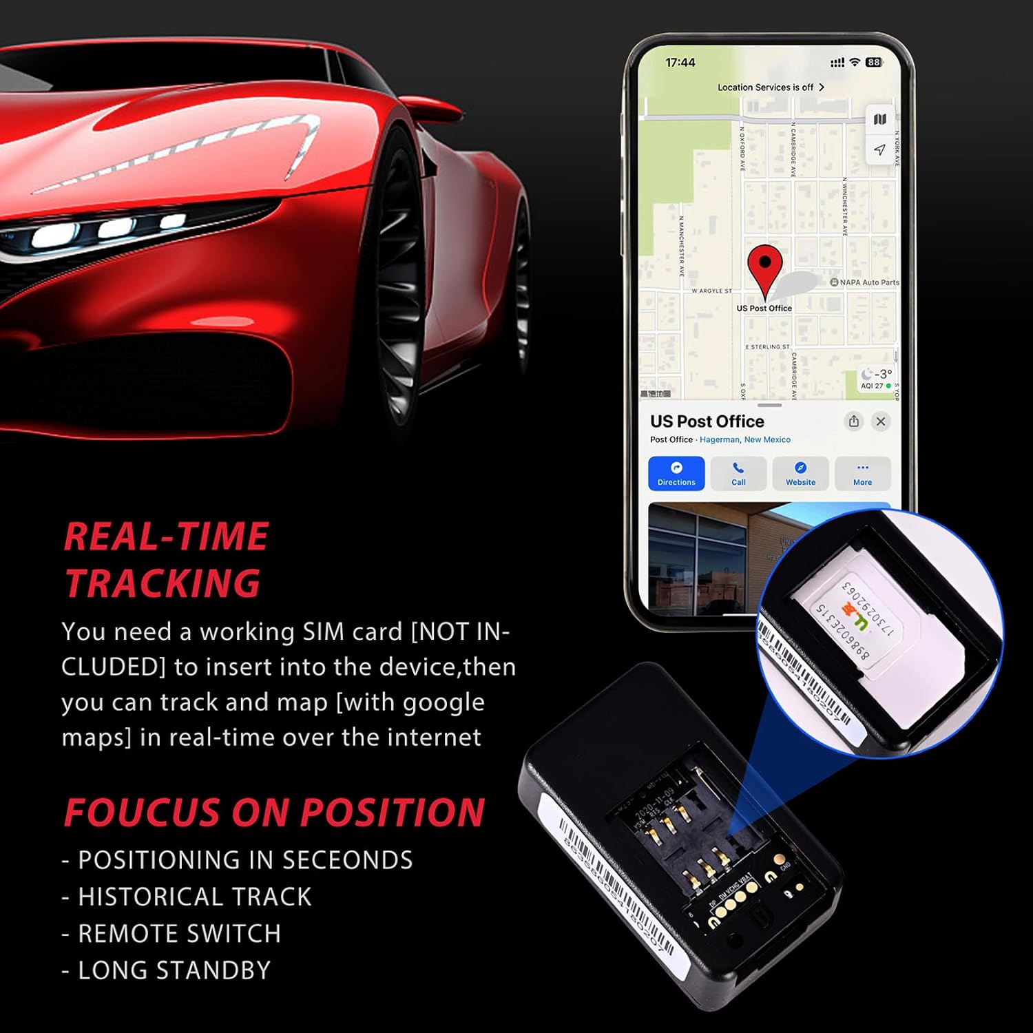 Hidden Subscription Free GPS Tracker | Money Back Gurantee