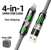 4-in-1 Multi USB Charging Cable | كابل شحن USB متعدد 4 في 1